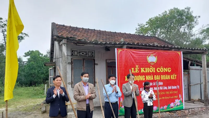 Quảng Trị: Khởi công 4 nhà đại đoàn kết hỗ trợ các hộ gia đình khó khăn