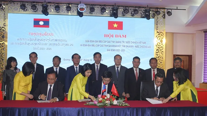 Quảng Trị, Salavan và Savannakhet tăng cường hợp tác trên các lĩnh vực