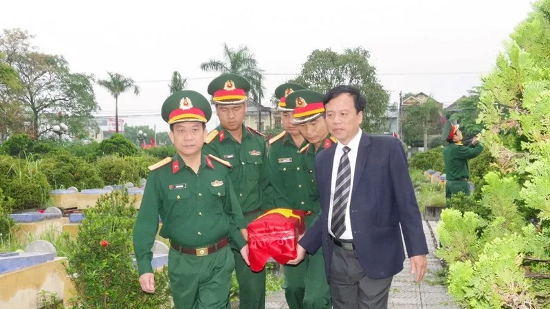Lễ truy điệu và an táng 3 hài cốt liệt sĩ