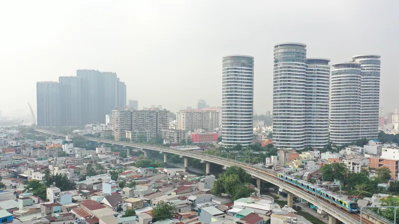 Khu đô thị Văn Thánh, phường Thạnh Mỹ Tây, TPHCM. Ảnh: HOÀNG HÙNG