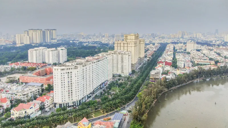Khu dân cư Trung Sơn, xã Bình Hưng, TPHCM. ẢNH: HOÀNG HÙNG