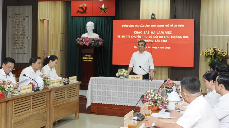 Phó Bí thư Thành ủy TPHCM Nguyễn Phước Lộc: Chuyển trụ sở dôi dư sang trường học đảm bảo công năng và an toàn cho học sinh