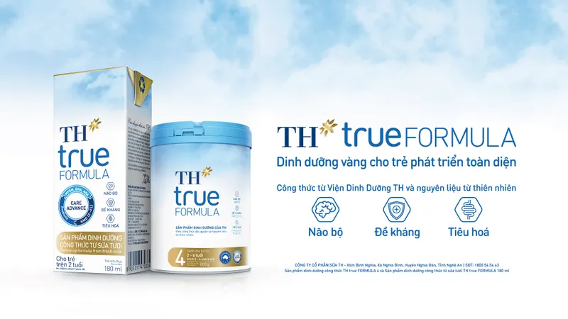 TH true FORMULA - Dinh dưỡng vàng cho sự phát triển toàn diện của trẻ