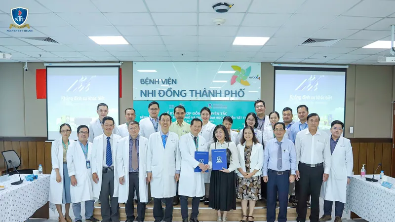 Trường Đại học Nguyễn Tất Thành ký kết hợp tác đào tạo với Bệnh viện Nhi đồng Thành Phố 