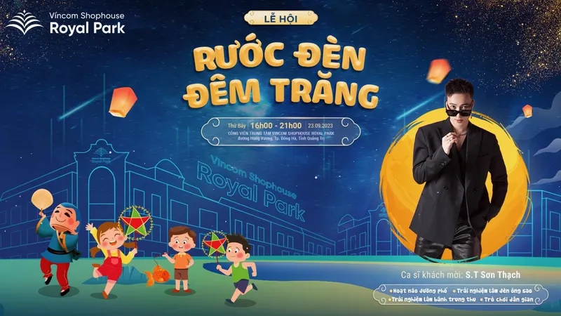 Lễ hội Trung thu độc đáo lần đầu xuất hiện tại Vincom Shophouse Royal Park Quảng Trị