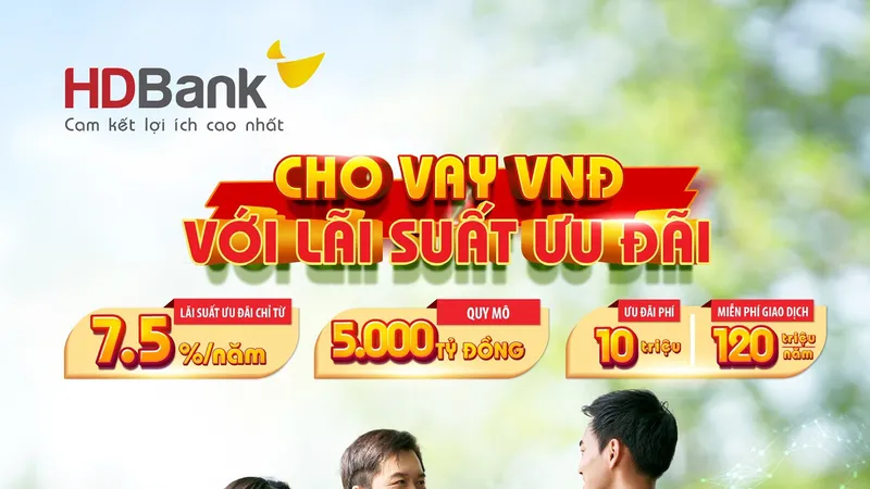 HDBank bổ sung 5.000 tỷ đồng ưu đãi lãi suất cho vay doanh nghiệp