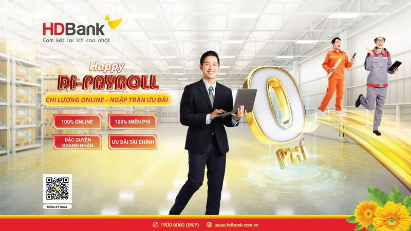 Happy Di- Payroll: Gói chi lương siêu ưu đãi dành cho doanh nghiệp và người lao động 