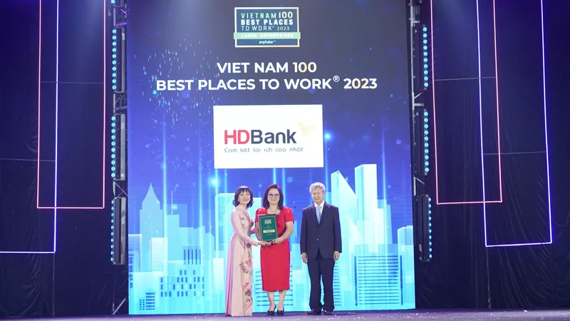 HDBank được vinh danh Top 4 Nơi làm việc tốt nhất Việt Nam