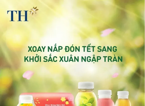 "Xoay nắp" đồ uống TH, trúng 14 lượng vàng cùng hàng ngàn quà tặng đón năm mới khởi sắc