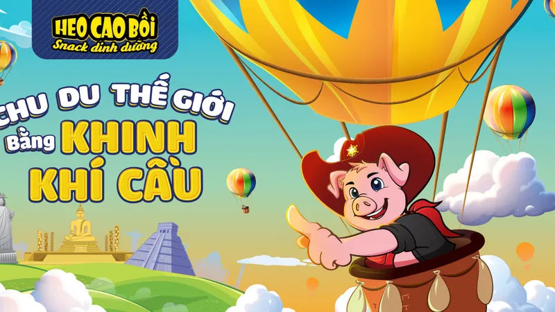 Cùng Heo Cao Bồi chu du thế giới bằng khinh khí cầu tại Thảo Cầm Viên