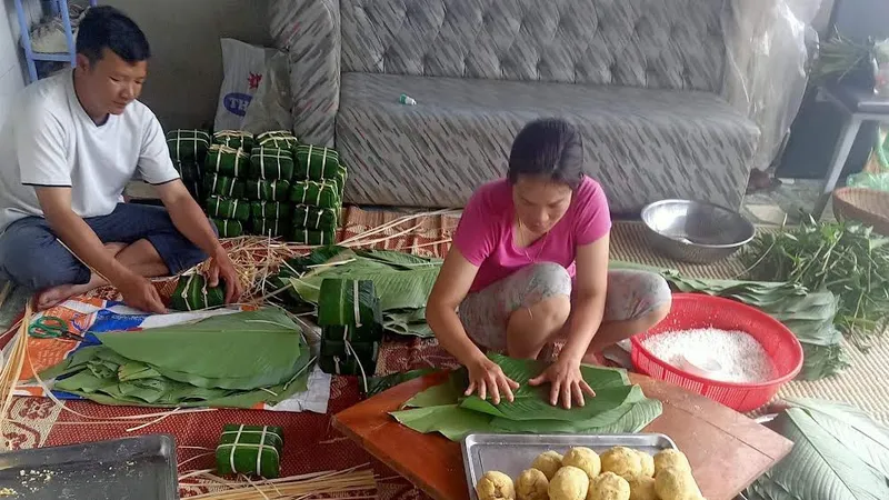 Bánh chưng - hương vị tết cổ truyền