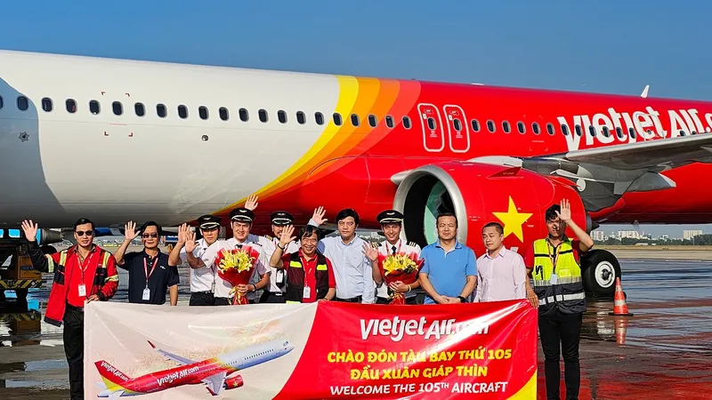 Vietjet tiếp tục nhận tàu bay ngày đầu năm mới