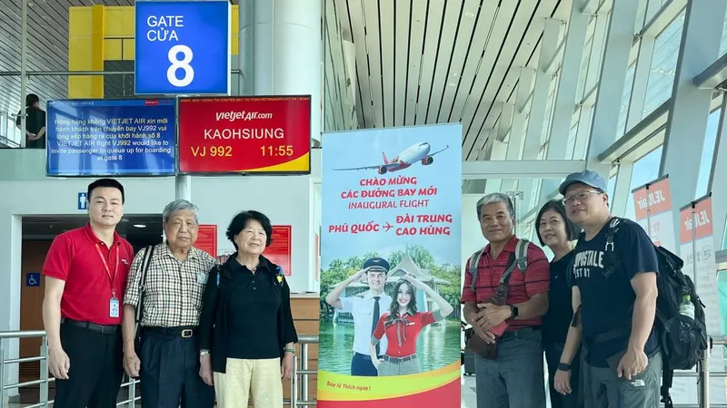 Bay khắp thế giới, làm mới chính mình cùng đường bay mới giữa Phú Quốc với Đài Trung, Cao Hùng (Đài Loan, Trung Quốc)