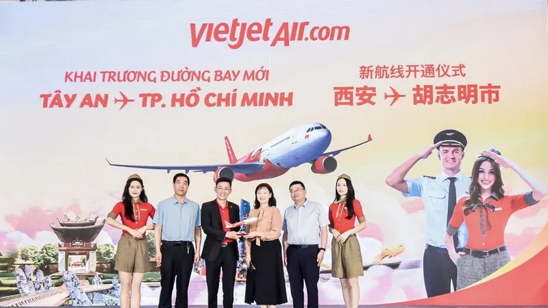 Tin vui: Vietjet khai trương đường bay Tây An (Trung Quốc) - TPHCM với siêu khuyến mãi cho các đường bay Trung Quốc
