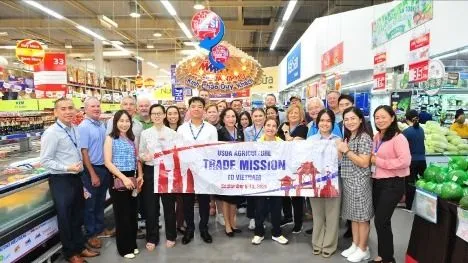 Phái đoàn thương mại nông sản Hoa Kỳ thăm MM Mega Market Việt Nam