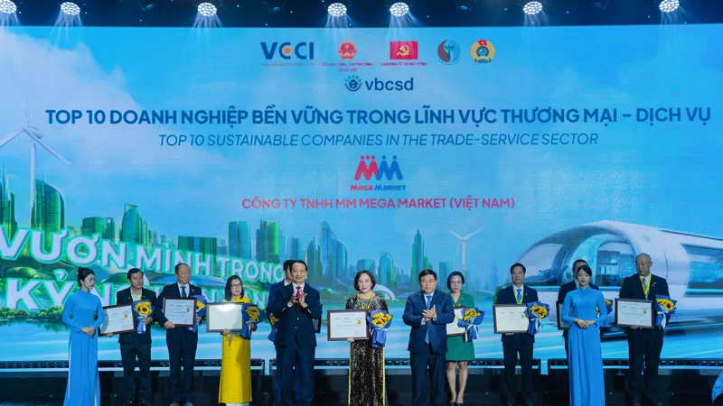 MM Mega Market được vinh danh trong Top 10 Doanh nghiệp bền vững trong lĩnh vực Thương mại – Dịch vụ