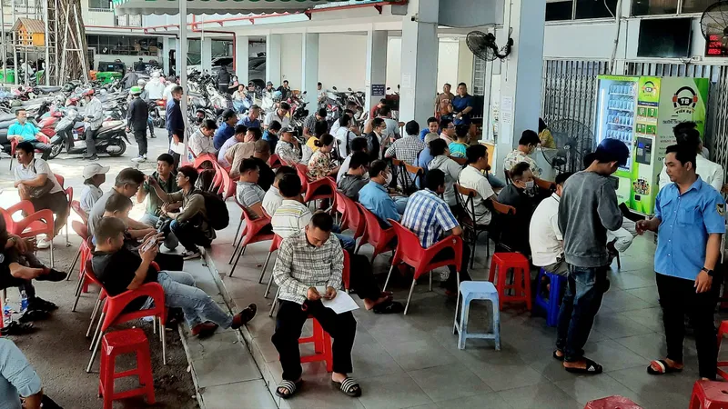 Đổ xô làm thủ tục cấp đổi giấy phép lái xe