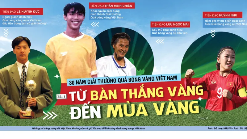  30 năm Giải thưởng Quả bóng vàng Việt Nam - Bài 1: Từ bàn thắng vàng đến mùa vàng