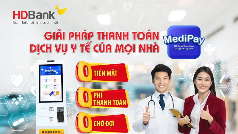Giảm tải bệnh viện, khám chữa bệnh tiện lợi hơn với Kiosk thông minh HDBank