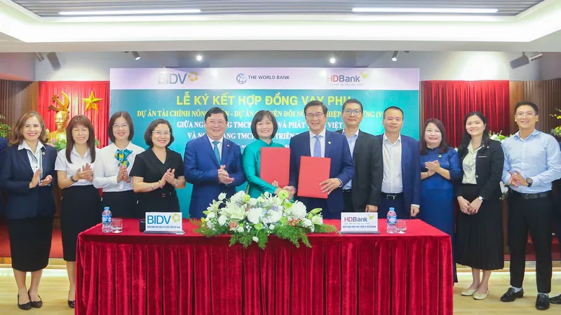 HDBank hợp tác BIDV triển khai nguồn vốn quốc tế thúc đẩy phát triển bền vững