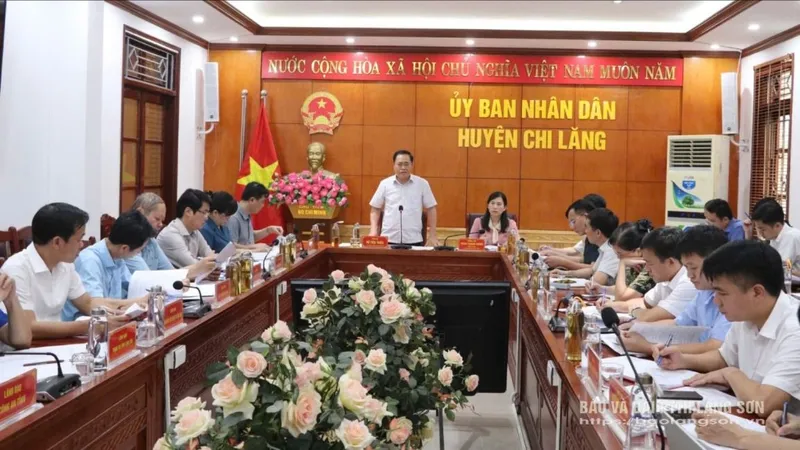 Kiểm tra công tác chuẩn bị triển khai mô hình chính quyền địa phương 2 cấp tại huyện Chi Lăng