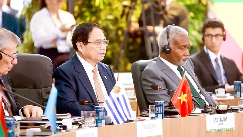 Dự Phiên họp cấp cao ở Hội nghị Thượng đỉnh BRICS mở rộng 2025: Thủ tướng Phạm Minh Chính nêu 5 đề xuất quan trọng