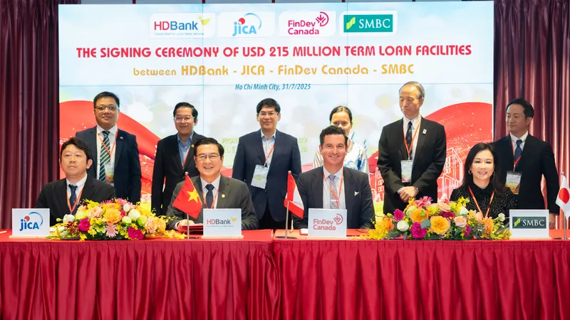 HDBank ký kết khoản vay hợp vốn 215 triệu USD với ba định chế tài chính hàng đầu quốc tế