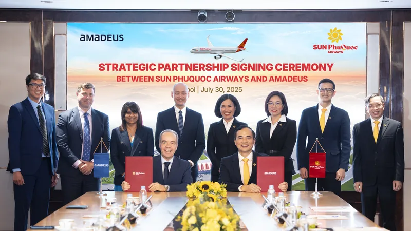 Sun PhuQuoc Airways và Amadeus ký kết hợp tác chiến lược, nâng tầm trải nghiệm khách hàng