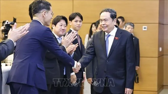 Chủ tịch Quốc hội Trần Thanh Mẫn tiếp đoàn Ban Thanh niên đảng Dân chủ Tự do Nhật Bản
