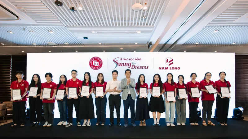 Nam Long trao 84 suất học bổng “Swing for Dreams” 2025, tổng giá trị 840 triệu đồng cho sinh viên