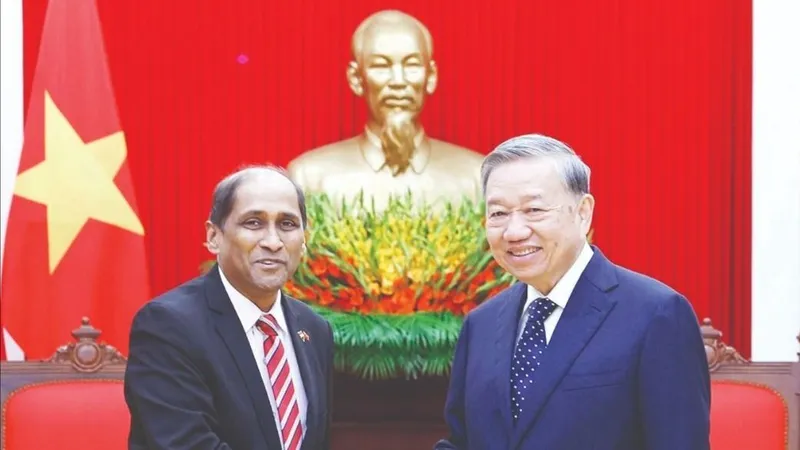 Tổng Bí thư Tô Lâm tiếp Đại sứ Singapore tại Việt Nam