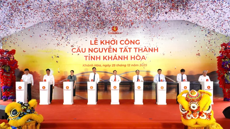 Vinhomes khởi công cầu Nguyễn Tất Thành - mở trục kết nối chiến lược cho đô thị Cam Lâm