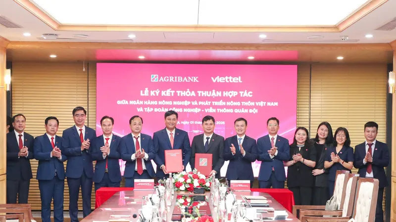 Agribank và Viettel ký kết thỏa thuận hợp tác, kết nối sức mạnh vì tương lai số