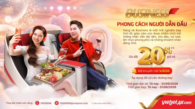 Hè rực rỡ, bóng lăn sôi động: Vietjet tăng 30% chuyến, cung cấp 8,8 triệu vé từ 0 đồng