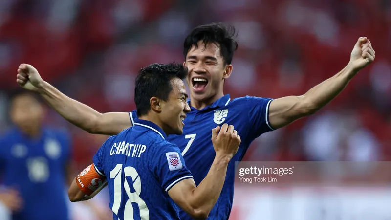 Thái Lan chưa nghĩ đến chuyện vô địch AFF Cup 2020 vì vẫn còn trận chung kết lượt về với Indonesia. Ảnh: GETTY