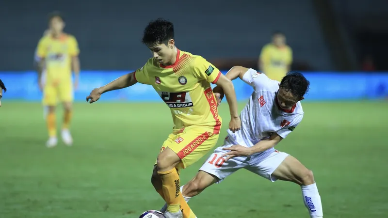 Thanh Hoá kiếm 1 điểm trước chủ nhà Hải Phòng. Ảnh: MINH HOÀNG