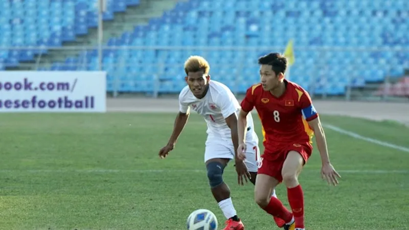 Myanmar sang UAE tập huấn chuẩn bị cho SEA Games 31. ẢNH: AFC