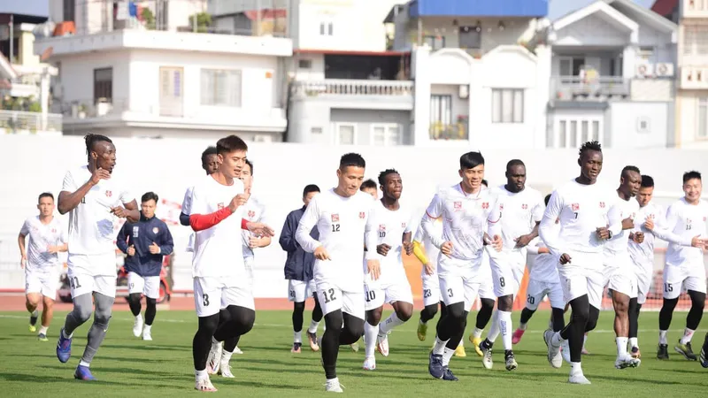 Buổi tập đầu tiên của Hải Phòng ở Xuân Quý Mão 2023 