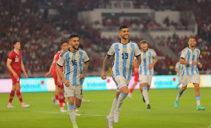 Argentina đá đội hình B, nhưng vẫn dễ dàng đánh bại Indonesia. ẢNH: GETTY 