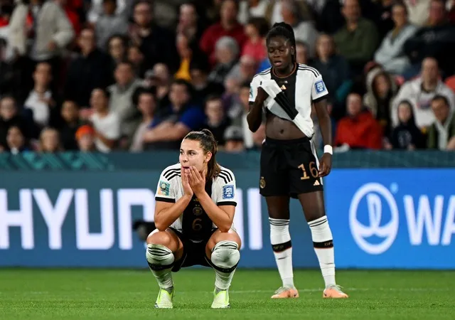 Đội tuyển nữ Đức thất vọng khi dừng bước ở vòng bảng World Cup nữ 2023. ẢNH: GETTY