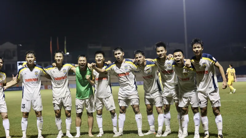 U21 SLNA vào bán kết Giải U21 quốc gia 2023 nhờ sự tỏa sáng của các tuyển thủ Olympic Việt Nam. ẢNH: KHẢ HÒA.