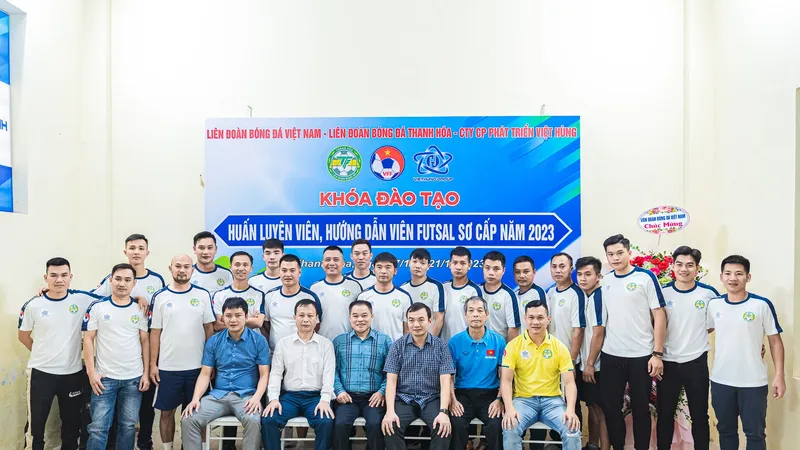 Khóa đào tạo huấn luyện viên, hướng dẫn viên futsal sơ cấp ở Thanh Hóa năm 2023 