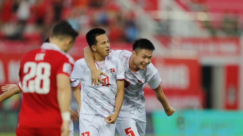 Hải Phòng gặp nhiều khó khăn trong cuộc đua đi tiếp ở AFC Cup 2023-24. ẢNH: MINH HOÀNG 