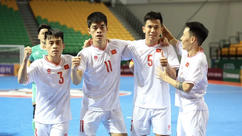 Đội tuyển Futsal nam Việt Nam được FIFA công bố xếp hạng 33 thế giới. ẢNH: AFC