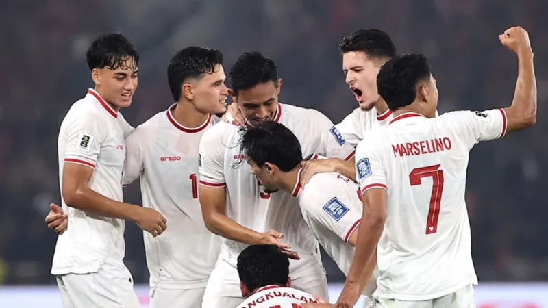 Các cầu thủ Indonesia có lần đầu tiên tham dự vòng loại thứ 3 World Cup 2026. ẢNH: GETTY IMAGE 