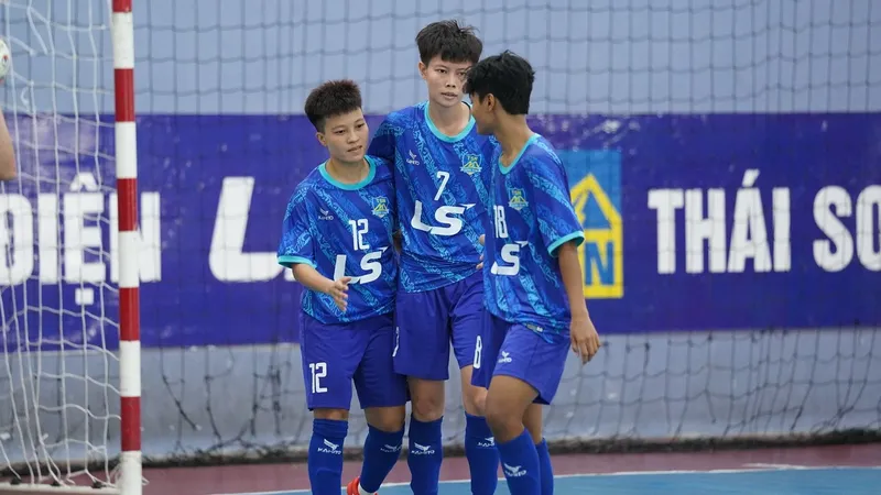 Thái Sơn Nam TPHCM tiếp tục được giá không có đối thủ tại Giải Futsal nữ VĐQG. ẢNH: KIM NGÂN 