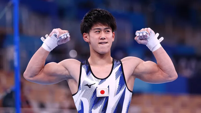 Nam thần Daiki Hashimoto của đội tuyển thể dục dụng cụ Nhật Bản. 