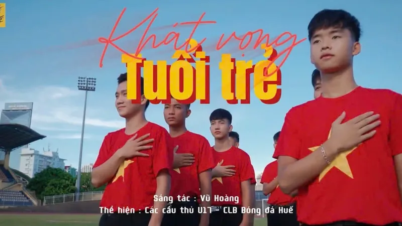 Các cầu thủ U17 Huế tung MV ca nhạc chào mừng 79 năm Quốc khánh nước Cộng hòa xã hội chủ nghĩa Việt Nam. 