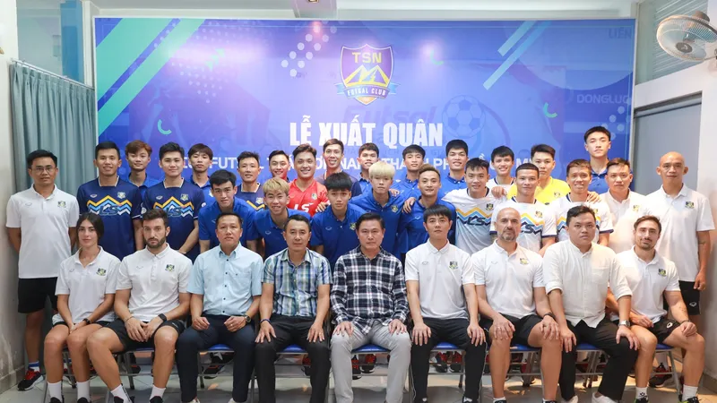 Futsal Thái Sơn Nam TPHCM xuất quân tham dự mùa giải 2025. ẢNH: ANH TRẦN 