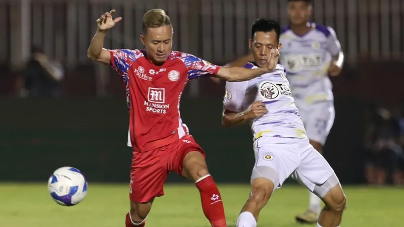 Hà Nội FC từng thắng CLB TPHCM tỷ số 2-0 ở trận lượt đi. ẢNH: DŨNG PHƯƠNG 